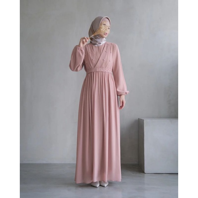 TYARA - DRESS BAJU GAMIS BUSUI WANITA CRINKLE AIRFLOW BAHAN JATUH M L XL XXL JUMBO /GAMIS DRESS BAJU