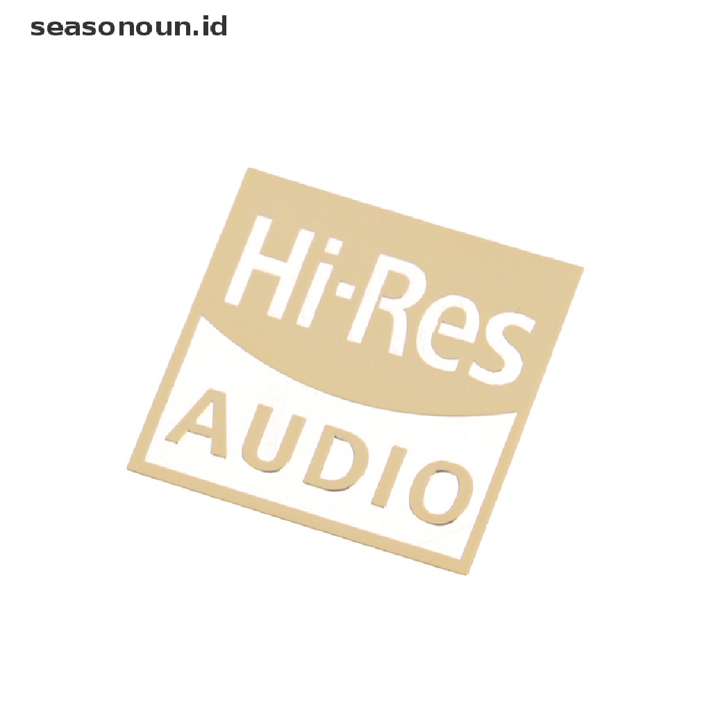 Seasonoun 5PCS SONY Hi-res AUDIO Gold Standard Sound Stiker Metal Bersertifikat Earphone.