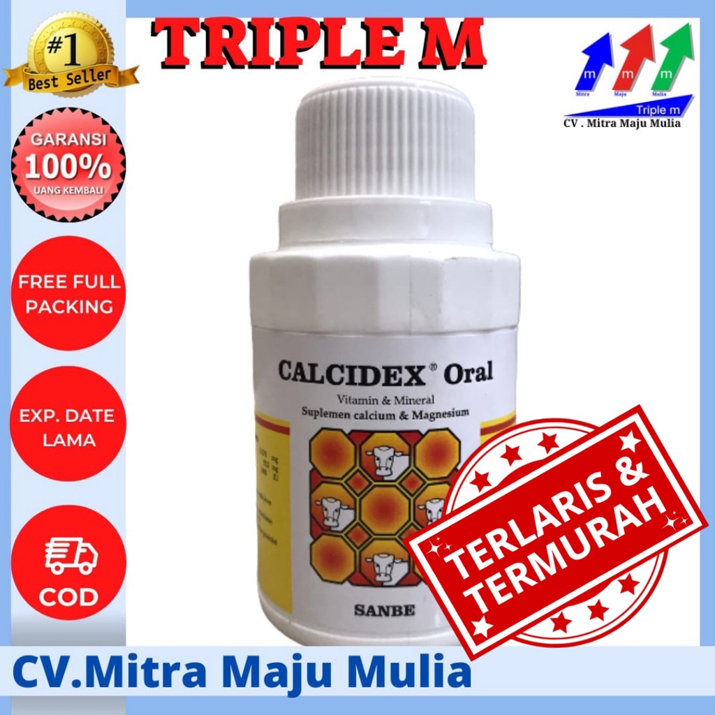 Calcidex Oral 100 ml Mengatasi Defisiensi Calcium Hewan