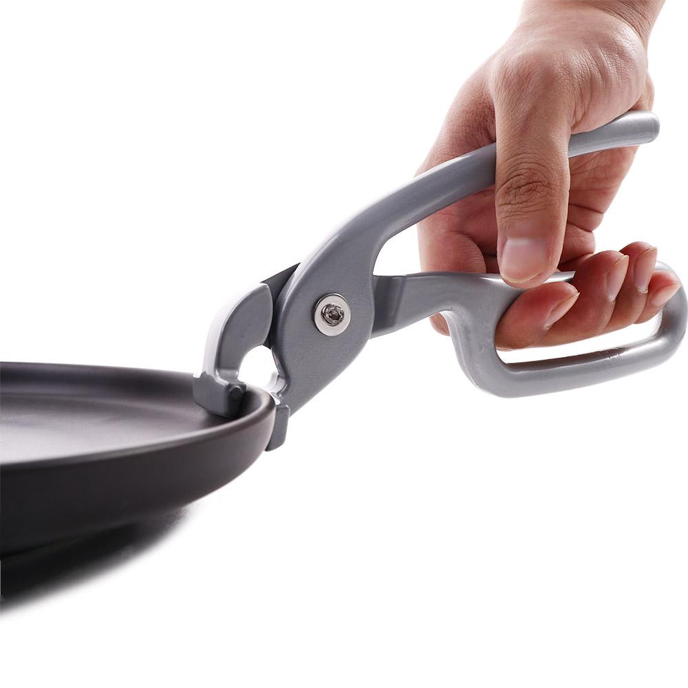 【 ELEGANT 】 Pizza Pan Gripper Oven Dapur Aluminium Cor Heavy Duty Tang Panci Penjepit