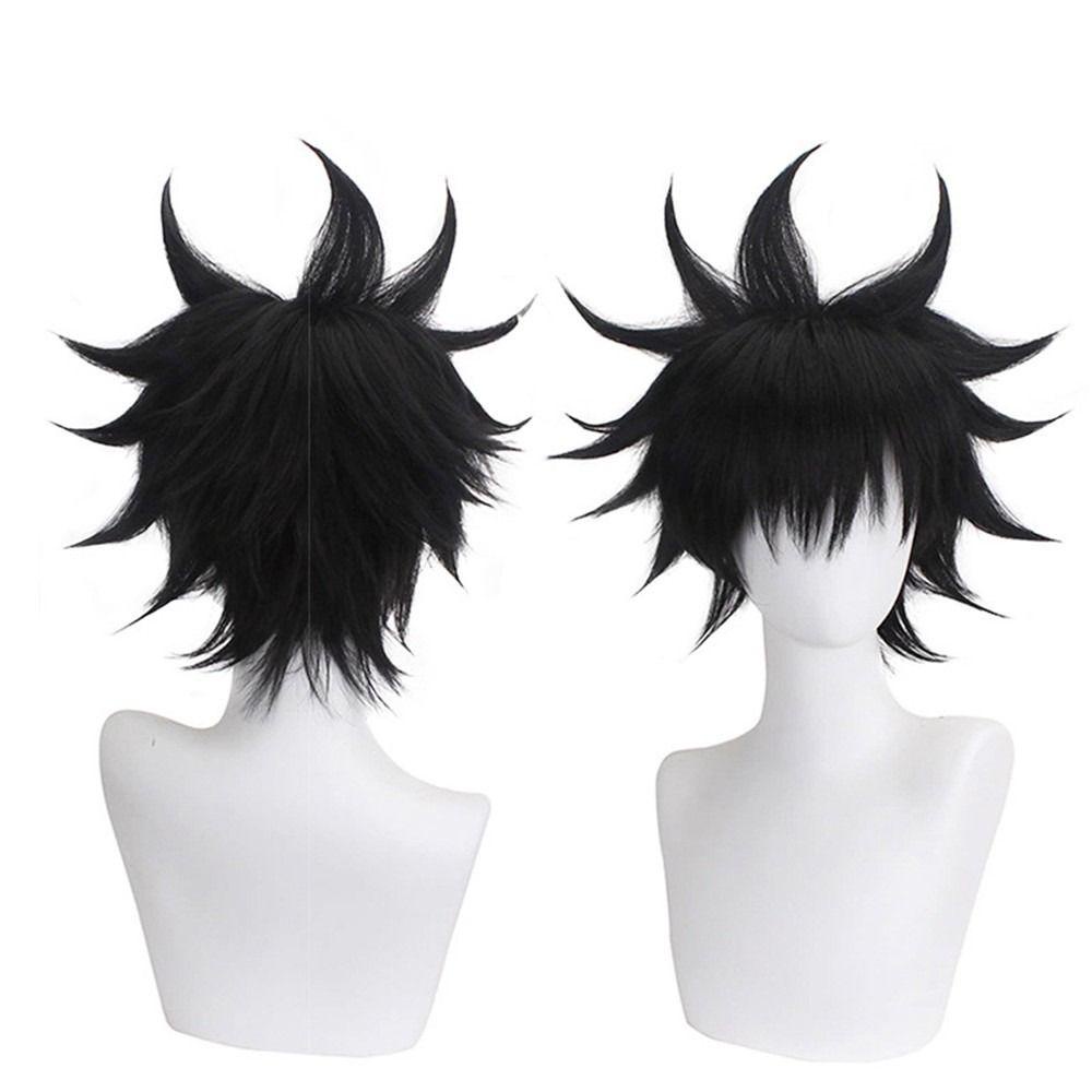 Lily Rambut Wig Mantra Hitam Return To War Terbalik Rambut Pendek Wig Anime