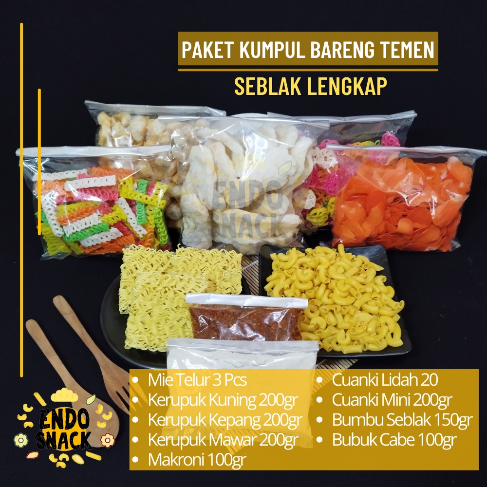 PAKET SEBLAK DENGAN BUMBU, Paket 50 Ribu untuk 10-15 porsi