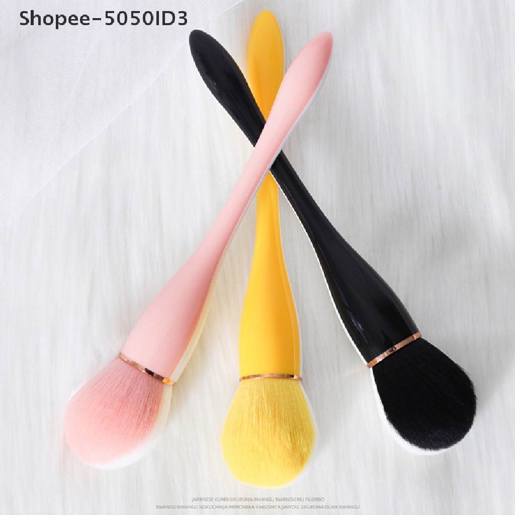 [HOT] 1pc Sikat Pembersih Debu Kuku Kepala Besar Untuk Manicure Blush Powder Makeup Brush [ID]