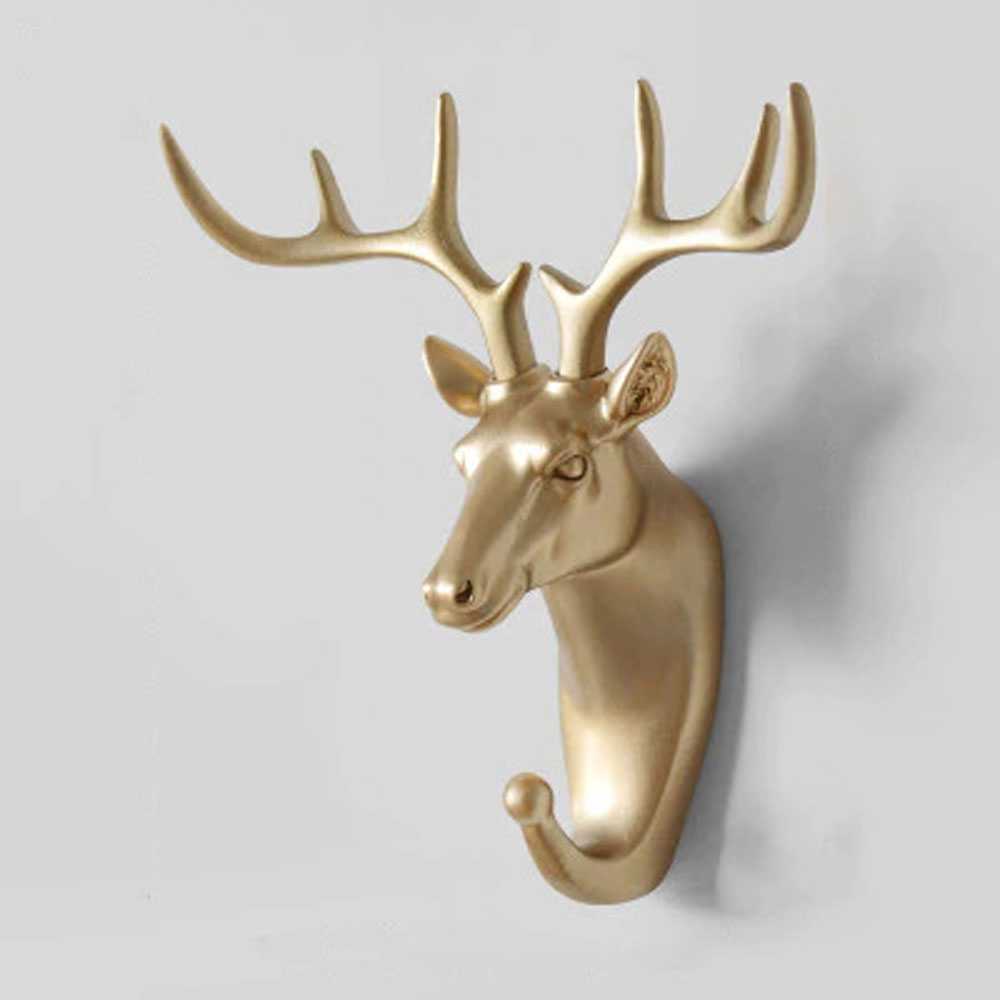 (BISA COD) FTIHSHP IAMPRETTY Gantungan Dinding Wall Hanging Hook Antlers Head - RY-92401