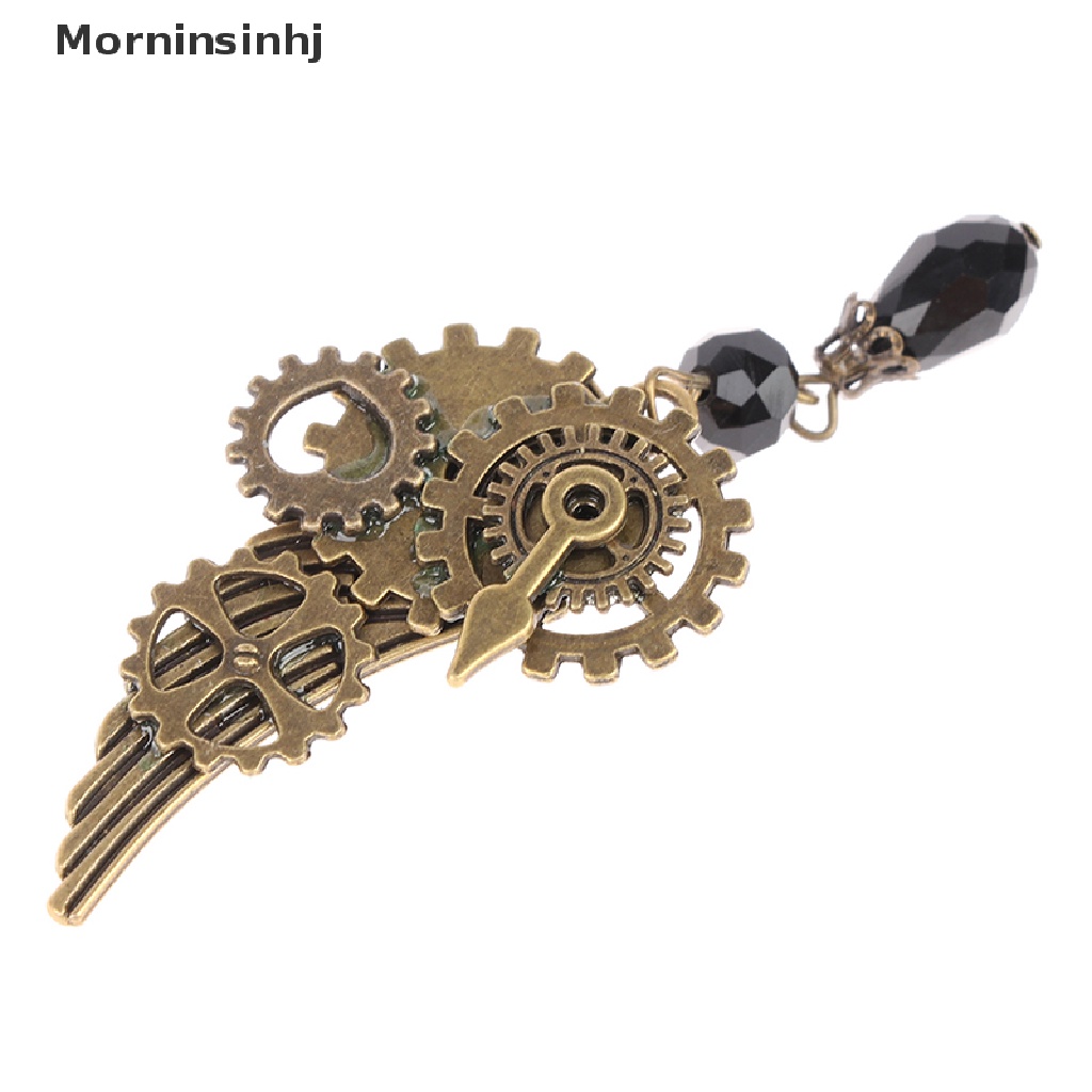 Mornin Steampunk Gears Wing Bros Retro Punk Gothic Dada Pin Untuk Wanita Man id