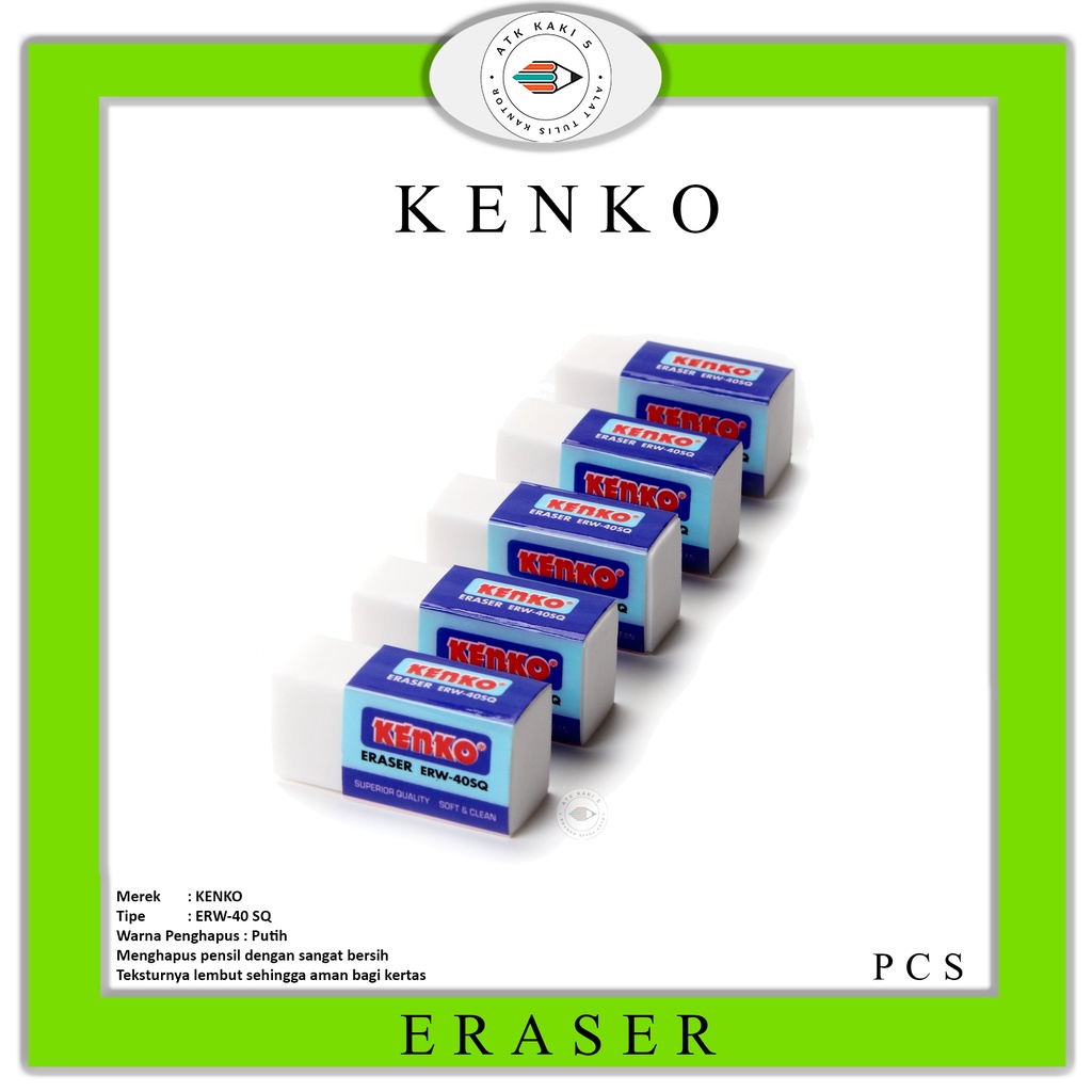 

KENKO - Penghapus Pensil ERW-40 SQ - Pcs