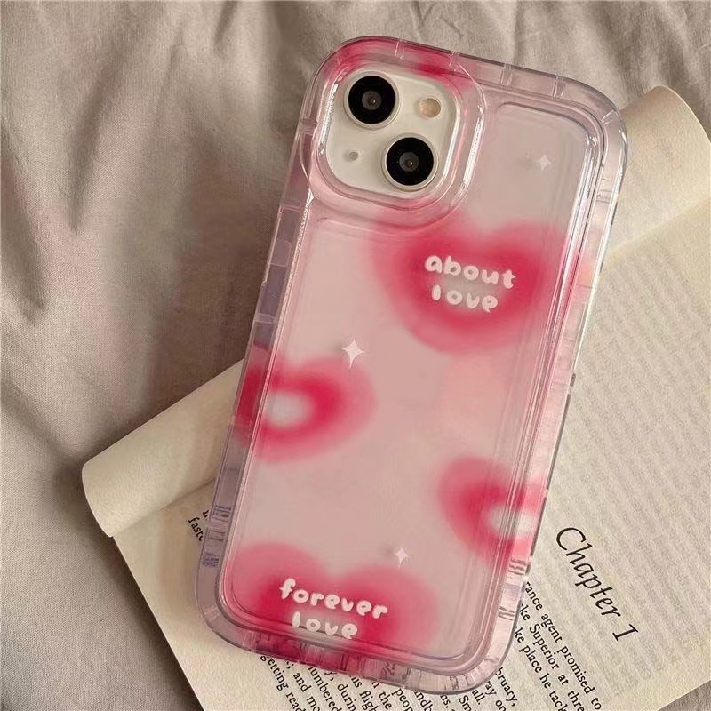 IPHONE Cinta Lembut Casing Ponsel Kompatibel Untuk Iphone14 13 12 11 Pro XS Max X Xr7 +8 Plus Casing Transparan TPU Silikon Shockproof Cover
