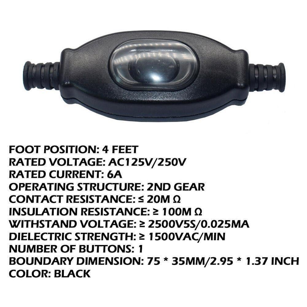 POPULAR 2pcs Saklar Kabel Waterproof Listrik In Line