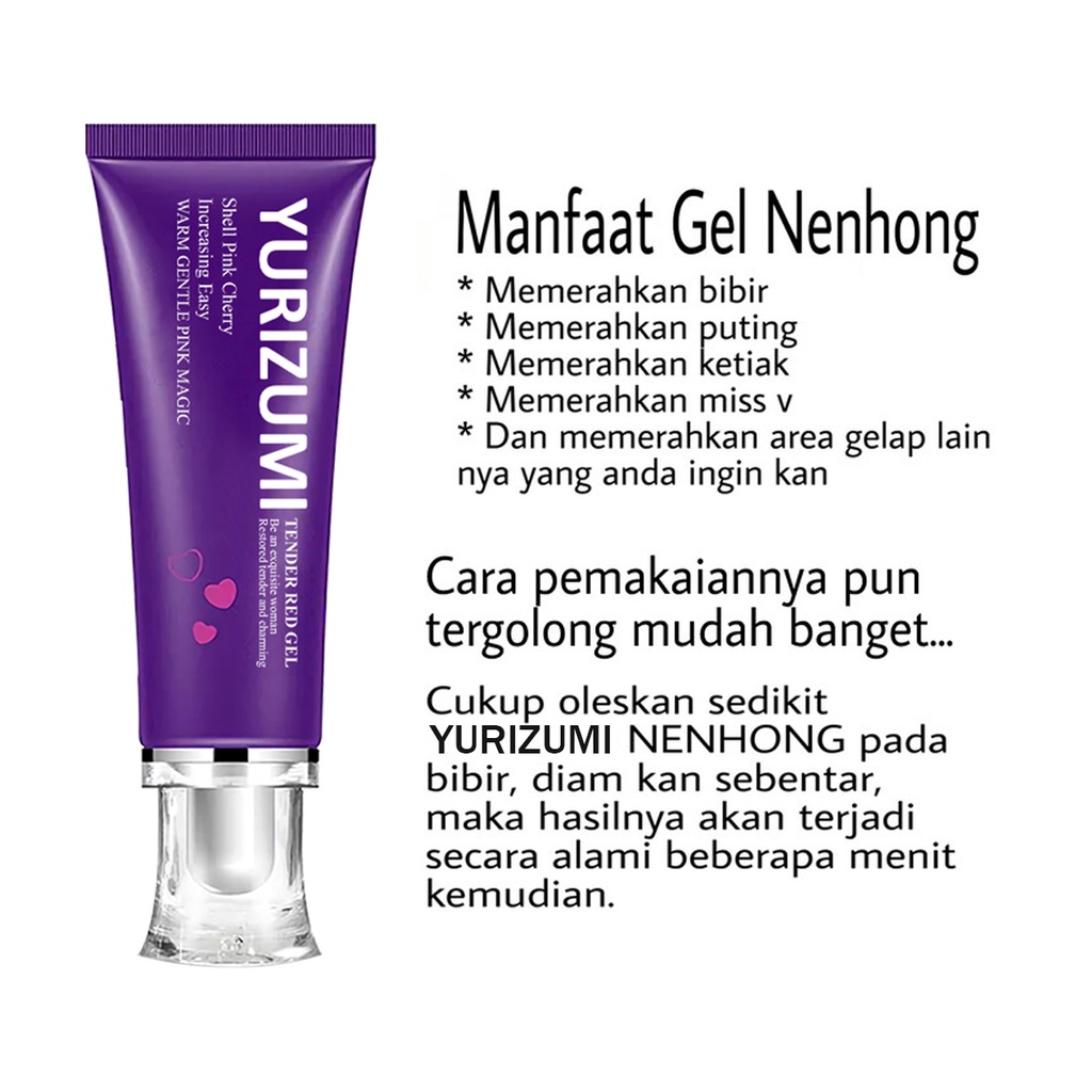 Beauty Jaya - YURIZUMI Nenhong Cream 30g  Lip serum Pencerah dan Pemerah Bibir Puting Miss V Ketiak Alami