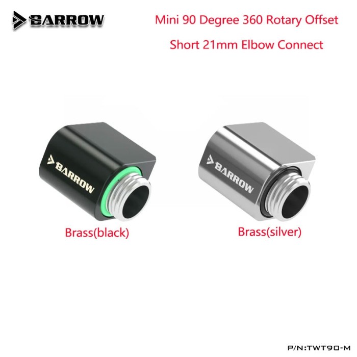 BARROW TWT90-M MINI 90 Rotary Adapter M-F Black