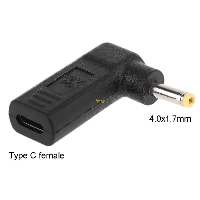 Steker btsg Tipe C Untuk Jack DC Power Adapter USB-C Female Ke 4.0x1.7mm Male Untuk Le-novo