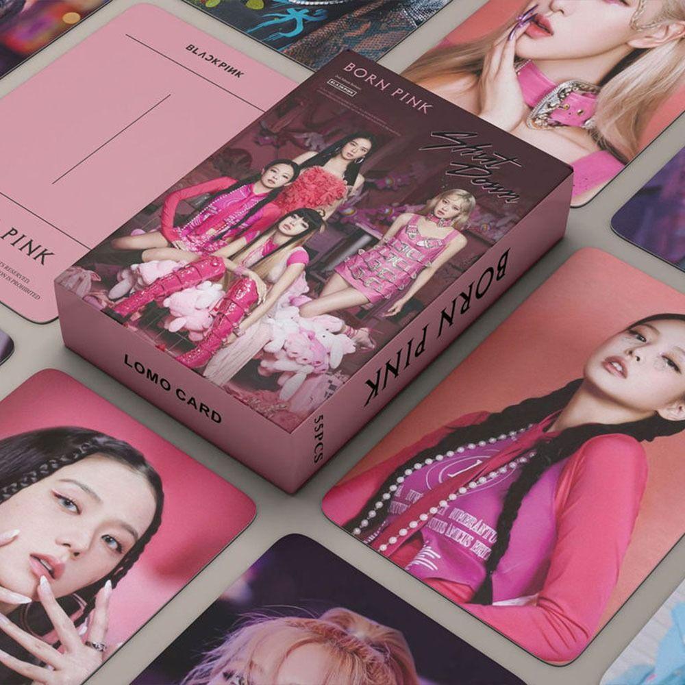 Fishstick Blackpink Postcards Fashion Lisa Jisoo Asrama Cetak Foto Idol Album Kartu HD Koleksi Kartu