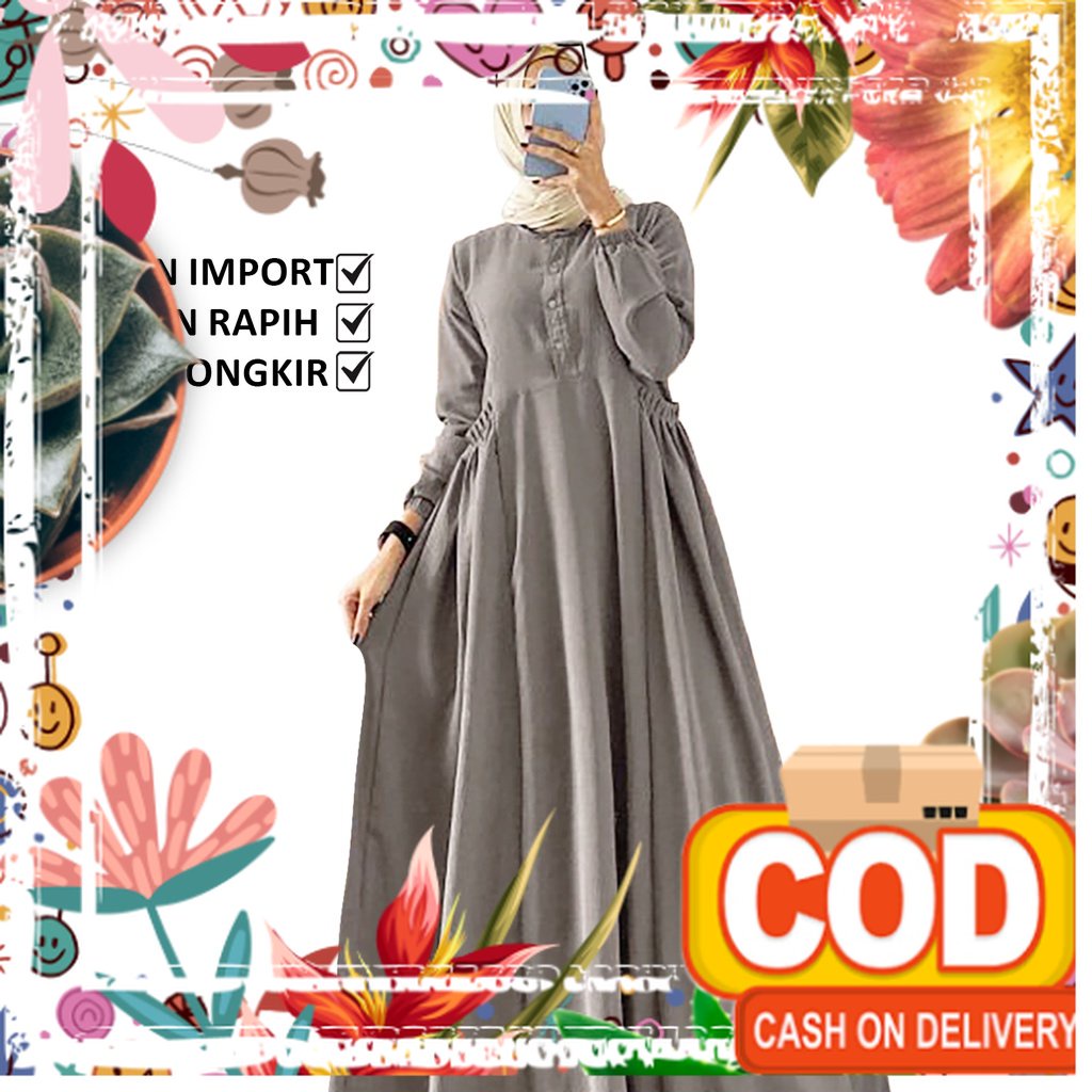 GAMIS PANJANG LEBARAN GAMIS KONDANGAN MUSLIMAH DRESS GAMIS DRESS IBU HAMIL GAMIS BUSUI GAMIS RENDA G