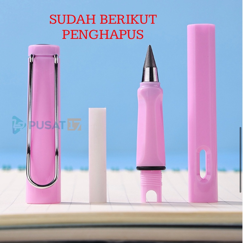 PENSIL ETERNAL TANPA BATAS / PENSIL AJAIB TANPA RAUTAN / PENSIL SEKOLAH TANPA ISI UNLIMITED / ETERNAL PENCIL / PENSIL ABADI TIDAK HABIS