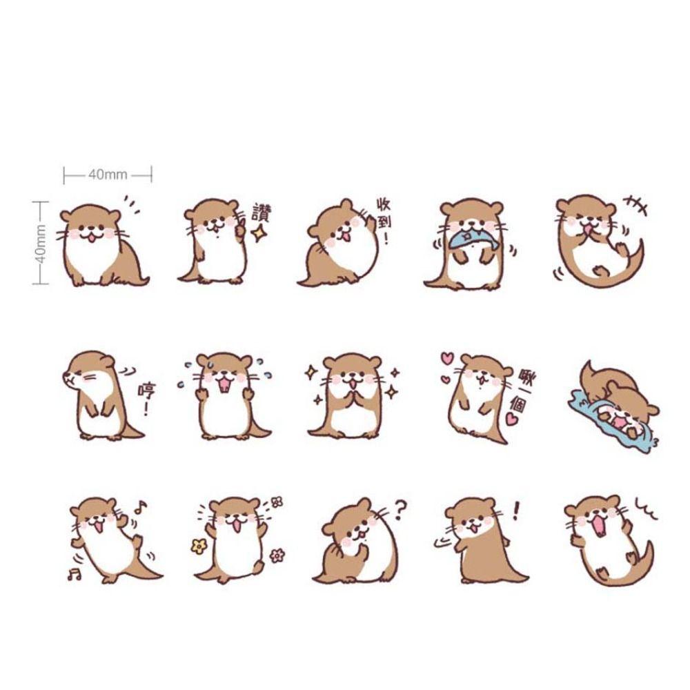 Mxbeauty Self-Adhesive Stickers Label Deco DIY Diary Alat Tulis Stiker Diary Dekorasi Sealing Stiker DIY Dekorasi Lukisan Stiker