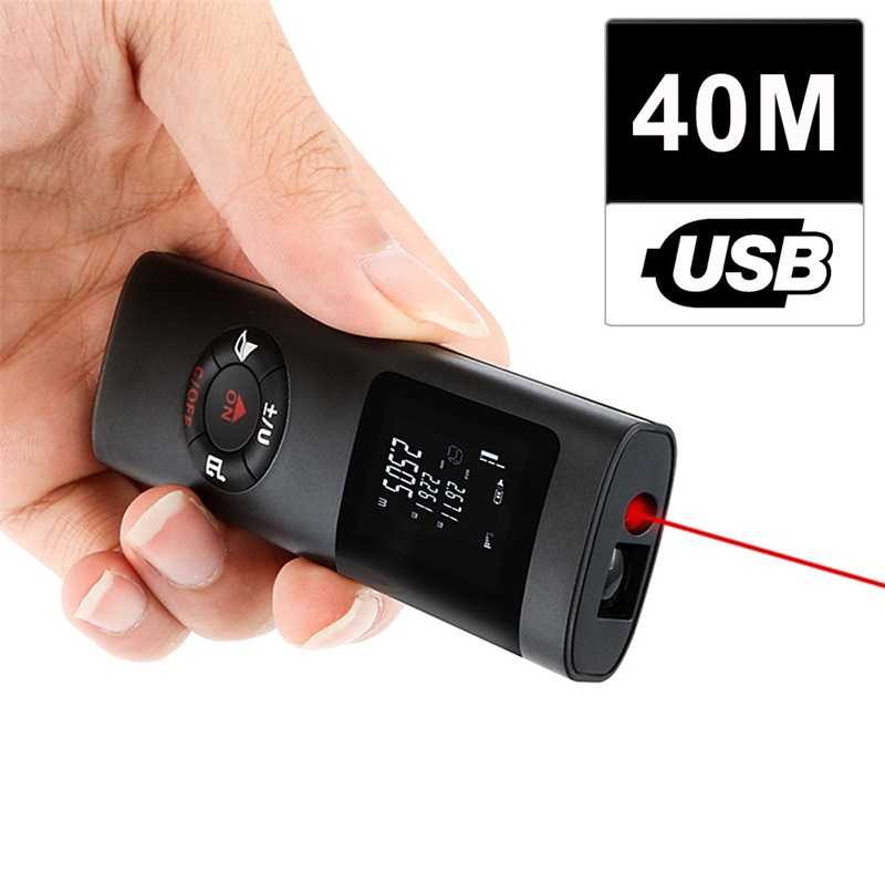 PROMO Pengukur Jarak Laser Distance Meter Mini Handheld 40M - JQ-40 7ROT4DBK