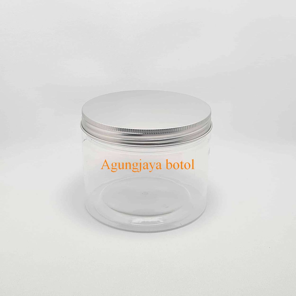 Pet 500 Ml Jar Natural Tutup Alu /  Jar Pet / Jar  / Jar Madu / Jar Selai / Jar 500 Ml