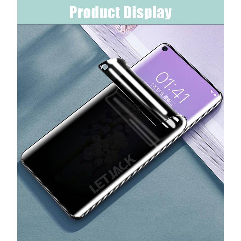 Film Hydrogel Anti Spy Full Lengkung Untuk Oppo A1 Pro A17 A1K A31 A5 A9 A53 A54 A57 A73 A74 A76 A77s A91 A92 A93 A95 A96 Pelindung Layar Privasi Untuk Oppo F11 Find X3 X5 K10 Pro