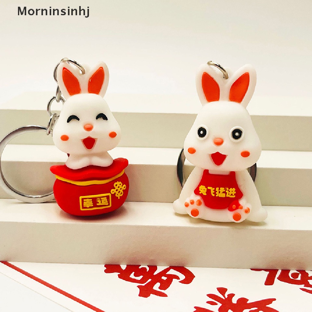 Mornin 2023kunci Kelinci Tahun Baru Kartun Fortune Rabbit KeyChain Gantungan Kunci Mobil Cincin Mahasiswa Pasangan Tas Liontin id