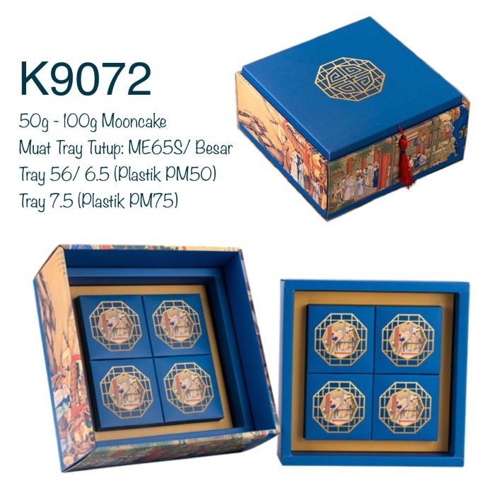 

⭐BISA COD⭐ K9072 Kotak Mooncake isi 8 Kue Bulan