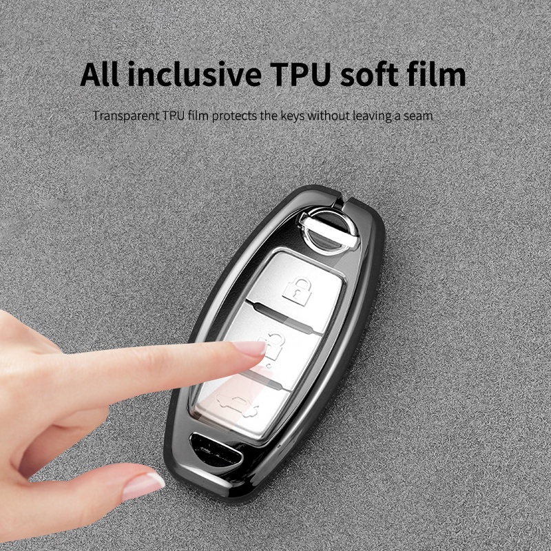 [Tersedia] Nissan Qashqai Juke J10 J11 X-Trail T32 T31Case Shell Zinc Alloy Kunci Remote Mobil Full Cover Case Untuk