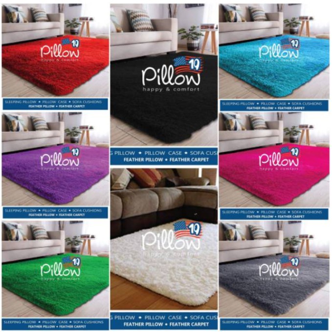 Karpet bulu 5.5 cm 160x100 / Karpet Tebal / Karpet Pillo CUANCUANw