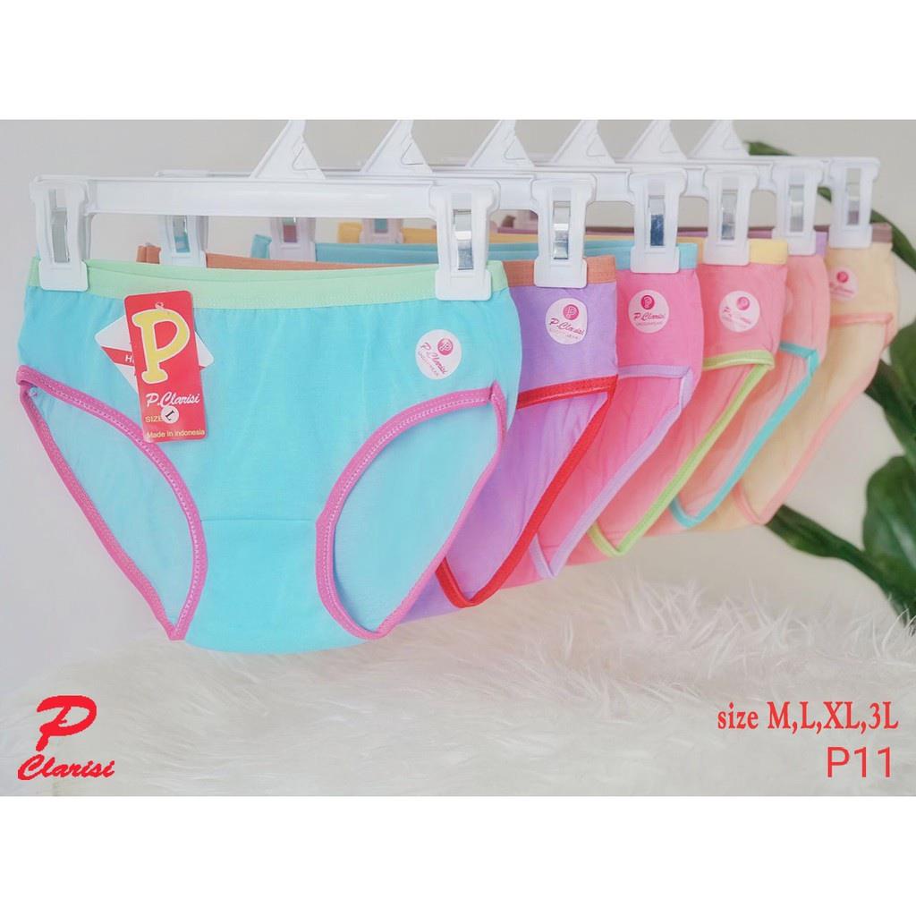 LS 674 - CD Rainbow Celana Dalam Underware Pakaian dalam Wanita Dewasa Polos warna campur random M L XL XXL