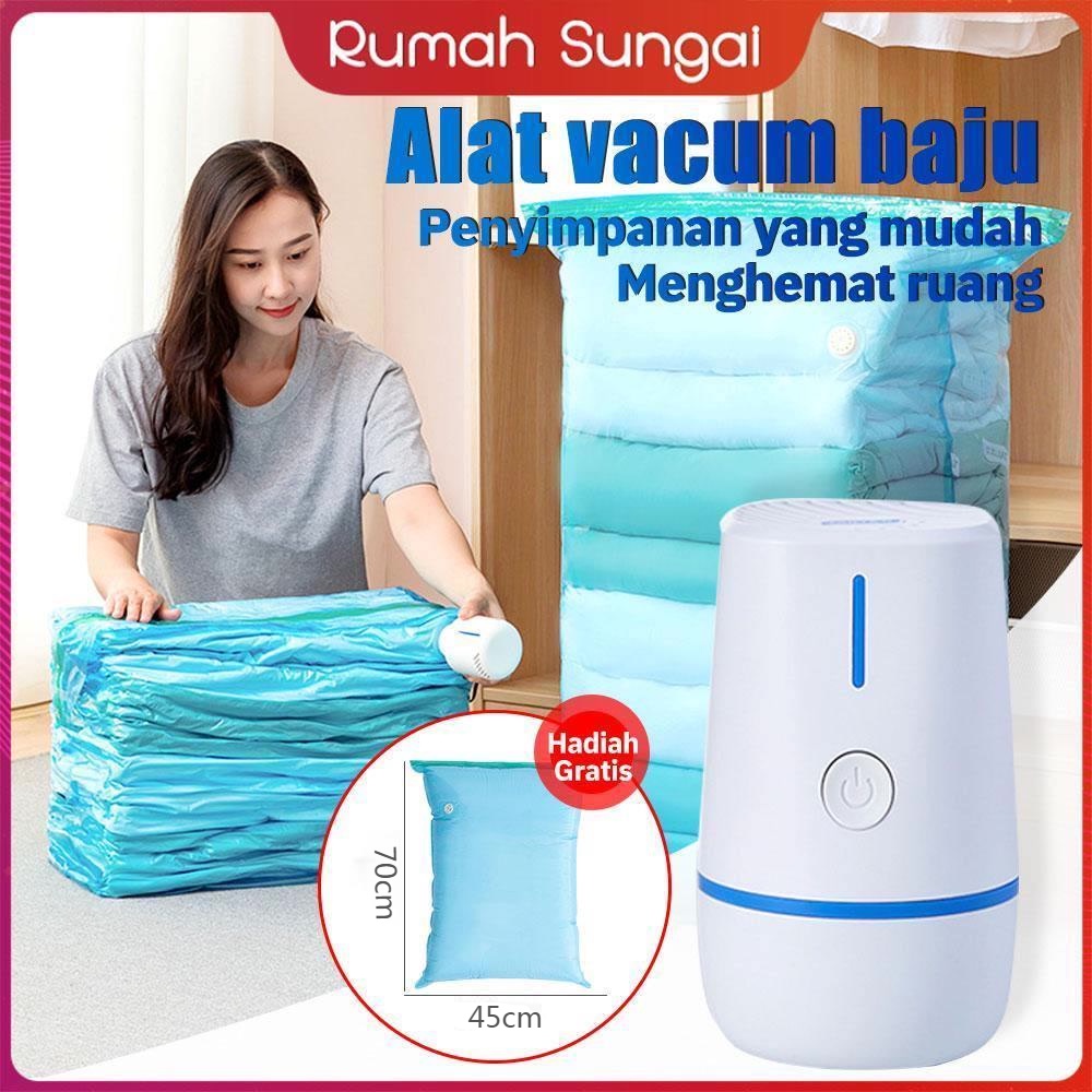 Pompa Angin Listrik Untuk Vakum Baju Dan Plastik Vacum Baju - Alat Vakum Baju Traveling Praktis Untu