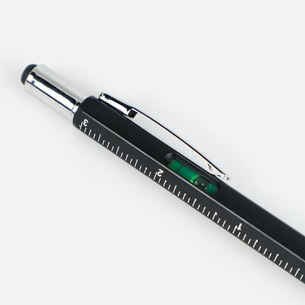(BISA COD) FTIHSHP  Pena Multifungsi Plastik Stylus + Penggaris + Level + Obeng - 9625