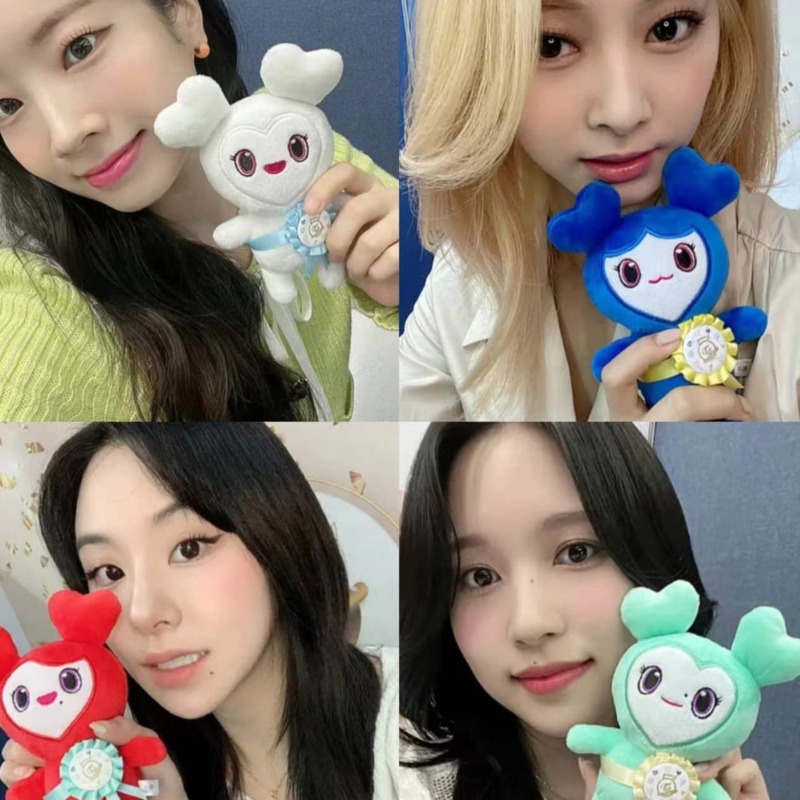 9pcs/set Twice MOMO Boneka Plush MOMO LOVELY NAVELY JIVELY MIVELY Stuffed Toys Untuk Anak Tas Liontin Untuk Pacar