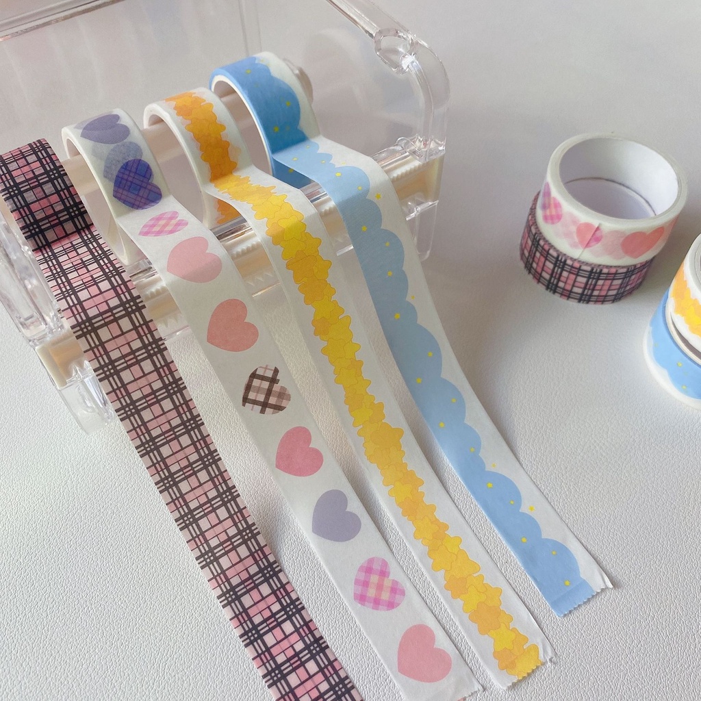 Dispenser Washi Tape Box Washi Tape Pemotong Washi Tape Washi Tape Cutter Kotak Washi Tape