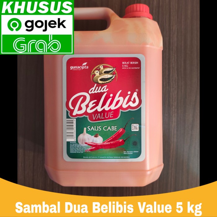 

Best Seller [COD] Saus sambal belibis value jerigen 5 kg