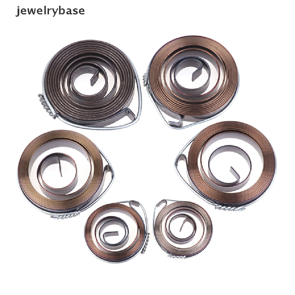 [jewelrybase] 1pc 0.7-1.5 Tebal 680-1540mm Panjang Spiral Flat Wire Coil Torsi Spring Angkatan Konstan Perpanjangan Per Springs Bench Drill Scroll Spring Butik