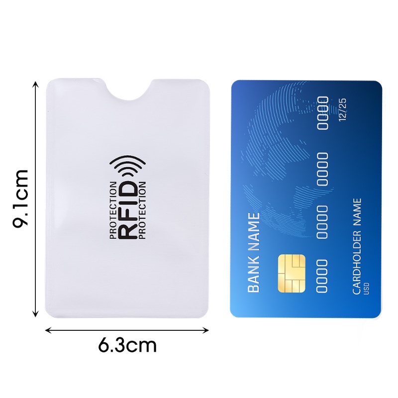 [Harga Grosir] 10Pcs Pelindung Kartu Kredit Bank Anti Maling Aluminium Foil Card Case ID Business Kartu Kredit Case Cover NFC Blocking Reader Lock Anti RFID Card Holder