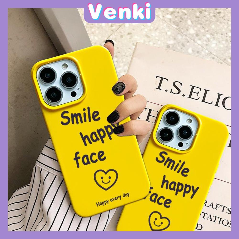 iPhone Case Soft TPU Glossy Yellow Khaki Candy Case Smile Happy Face Camera Protection Shockproof For iPhone 14 13 12 11 Pro Max 7 8 Plus X XR