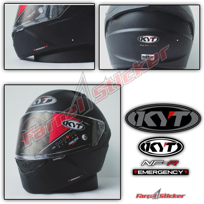 stiker helm KYT STICKER HELMET HALF FACE KYT NFR