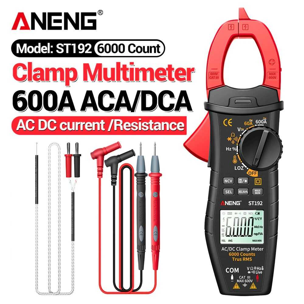 (BISA COD) FTIHSHP ANENG Digital Multimeter Voltage Tester Clamp - ST192