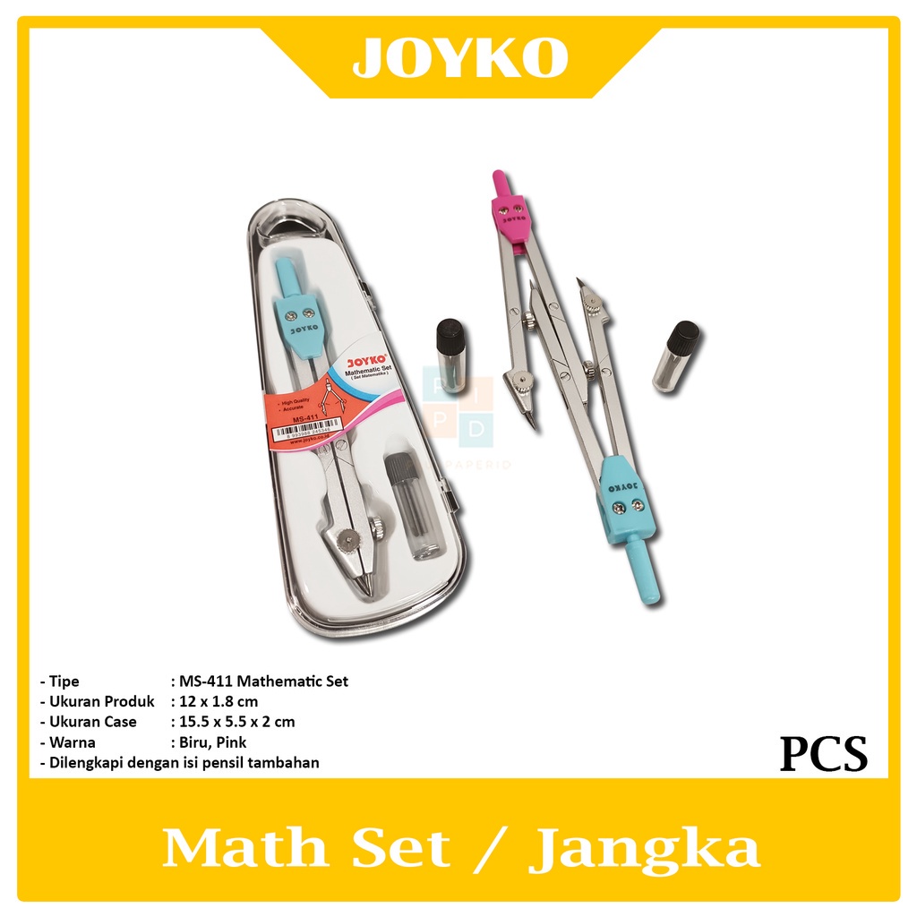 

JOYKO Mathematic Set Jangka / Math Set MS-411 Pcs