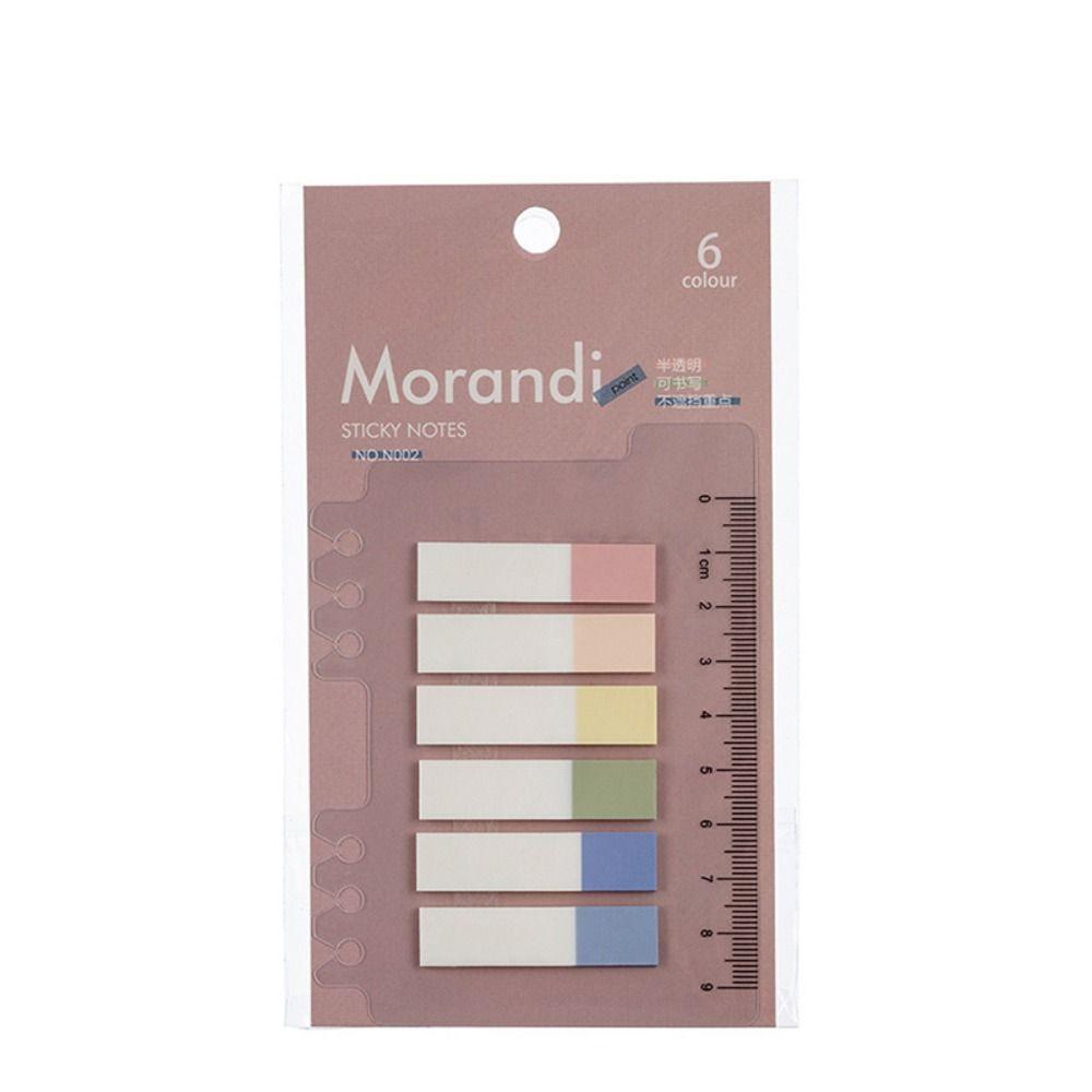 [Elegan] Label Tempel Dengan Penggaris Anak Sekolah Sticky Notes DIY Dekorasi Perlengkapan Kantor Stationery Label Bookmark