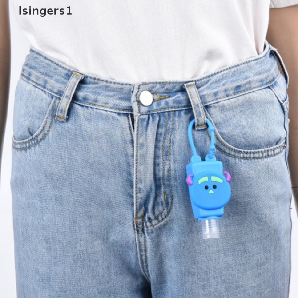 [lsingers1] Lucu Bunga Hewan Silikon Mandi Shower Hand Sanitizer Botol Holder Portable Butik