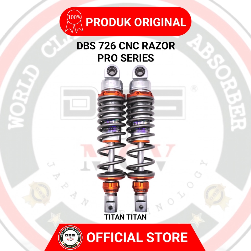 [ BISA COD ] Shock Non Tabung DBS 726 CNC RAZOR PRO SERIES Yamaha AEROX 155 NOUVO Z