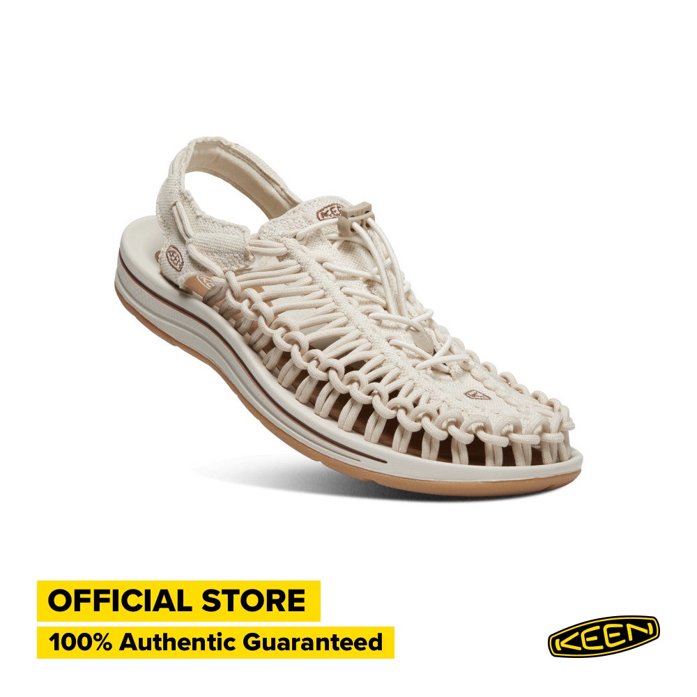Sepatu Sandal Pria KEEN UNEEK Canvas - Natural Canvas/Birch