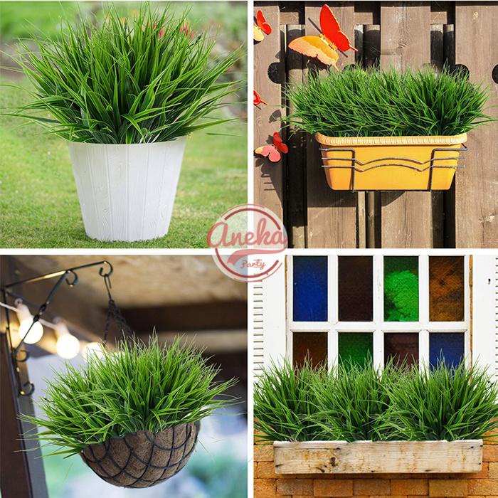 Rumput Sintetis / Rumput Palsu / Rumput Hias / Rumput Plastik Dekorasi / daun dekorasi