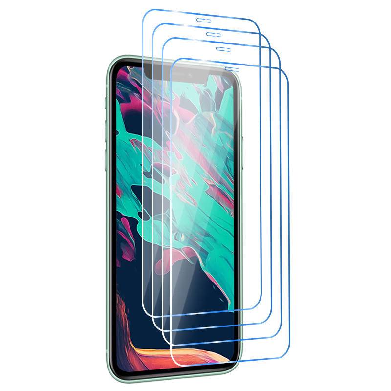 4pcs Tempered Glass Untuk Iphone14 13 12 11 Pro MAX Plus Kaca Pelindung Mini Untuk iPhone X XS MAX XR 78 6 6S Plus SE 2022 2020 14Plus 13Mini 12Mini Film Pelindung Layar