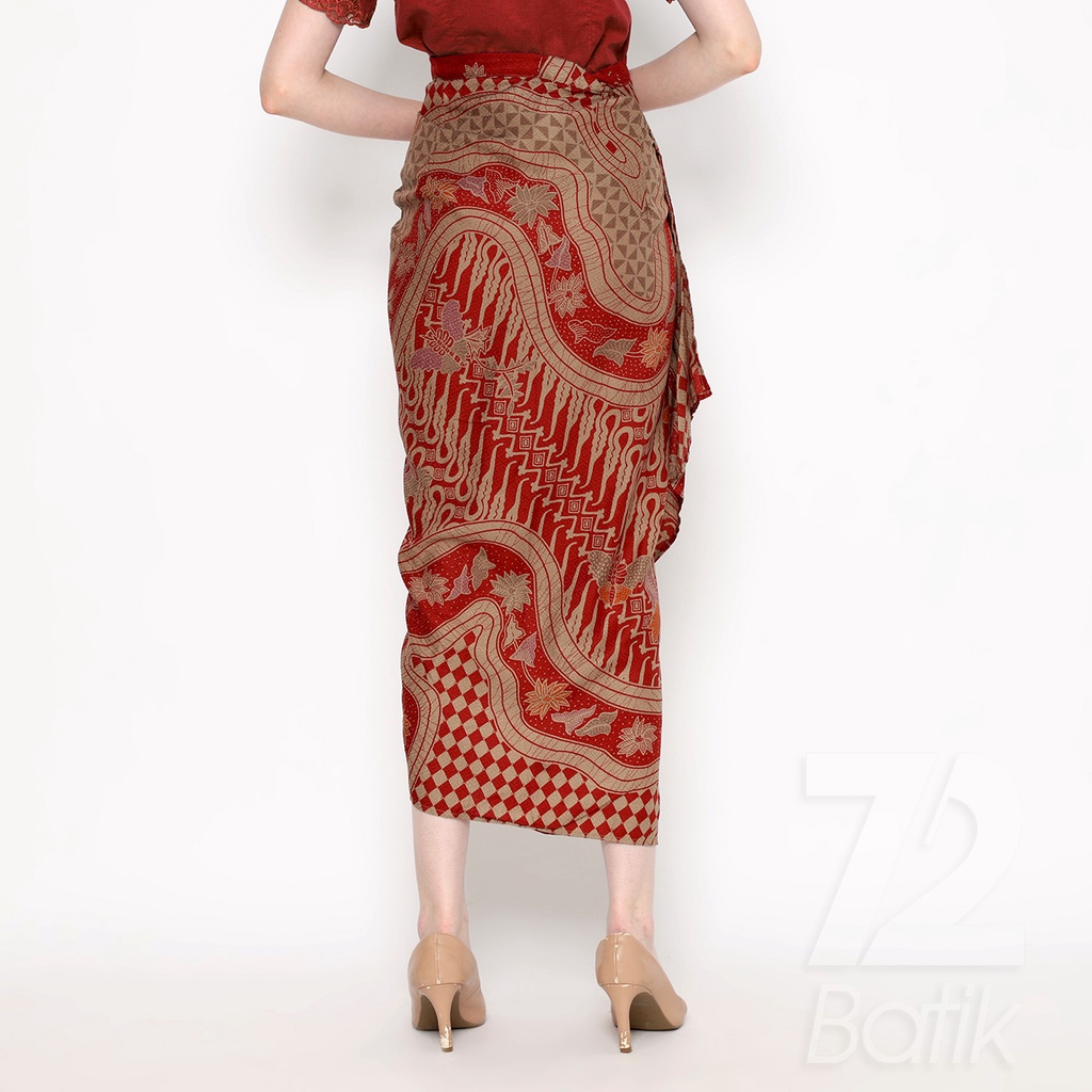 BAJU BATIK COUPLE Kemeja Rok Lilit Jena Instan Batik Pria Lengan Panjang Slimfit Premium Parang Kupu Merah 723252 Cap 72 - Baju Kemeja Atasan Pakaian Batik Couple Cople Pria Cowok Laki Laki Remaja Keluarga Lengan Panjang Modern Slimfit Premium Kekinian