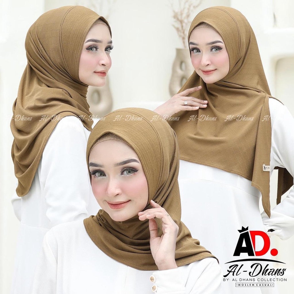 Jilbab Instan Segi Tiga Soft Pad Bahan Jersey Ameera By Al-Dhans