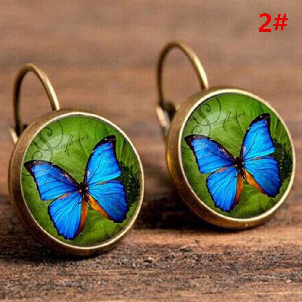 Pribadi, Modis, Indah, Permata Waktu Retro, Berbagai Pola, Anting, Anting