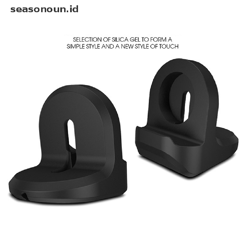 Seasonoun Silikon Charger Stand Holder Untuk Apple Watch Series Charging Stand Base.