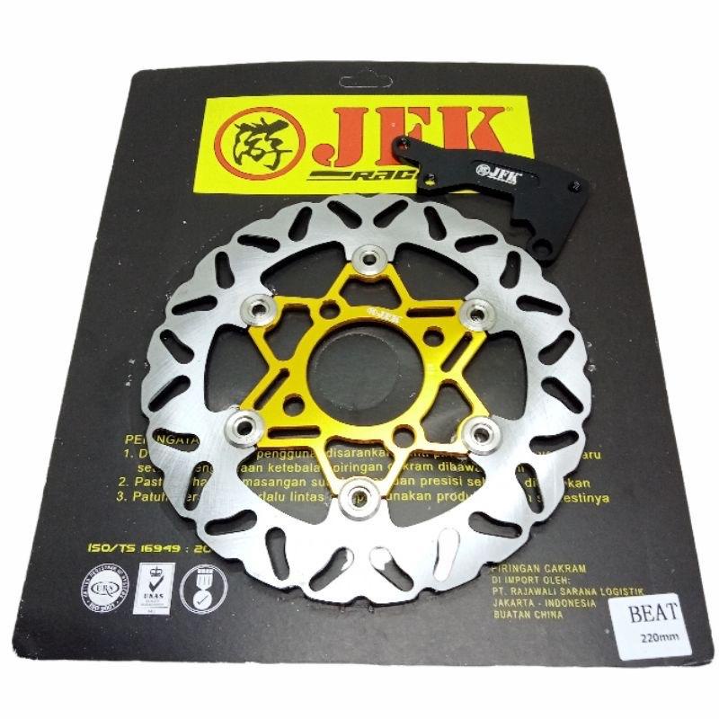 Mvp Gallery - Piringan Cakram  Disc Brake Jfk Full Cnc Floating Lebar 220mm Plus Breket