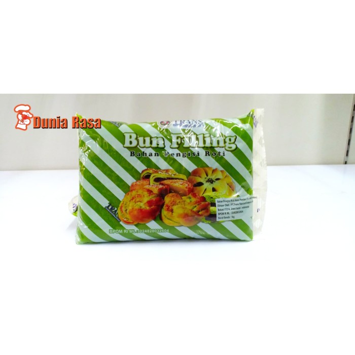 

Trans Bun Filling Pandan 1kg (Gratis MRJELLY Ekonomis 1 Sachet)